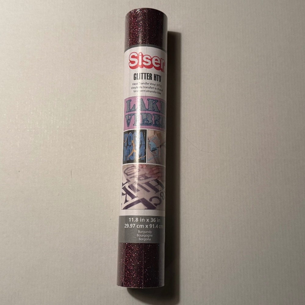 Siser Glitter HTV, 11.8 in. x 36 in., Burgundy